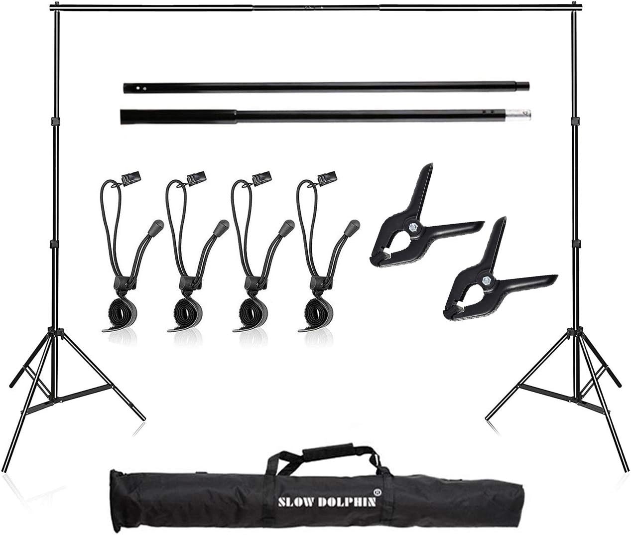Adjustable Backdrop Support System Kit with Carry Bag X232663