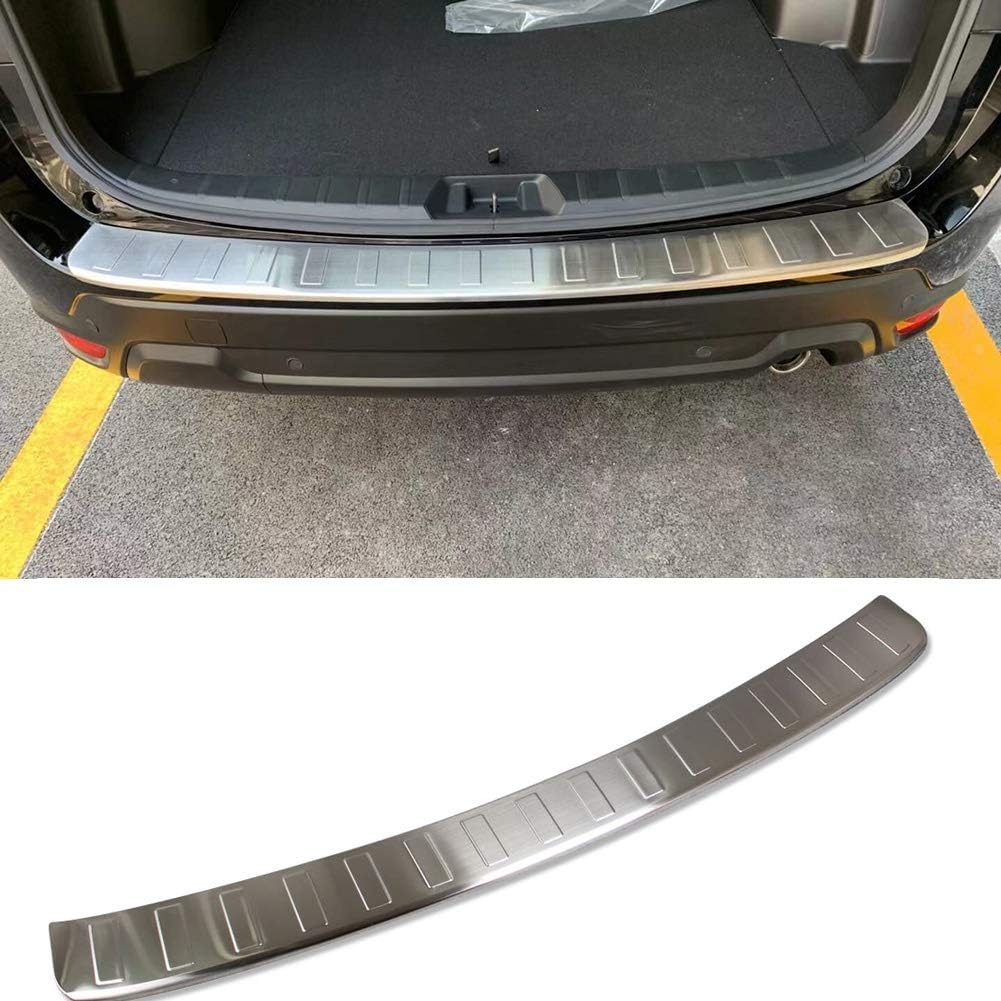 Rear Outside Bumper Sill Plate Guard Trim Stainless (Black) A119