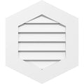 24x22W x 38x22H Vertical Peaked Surface Mount PVC Gable Vent 9/12 Pitch J635673
