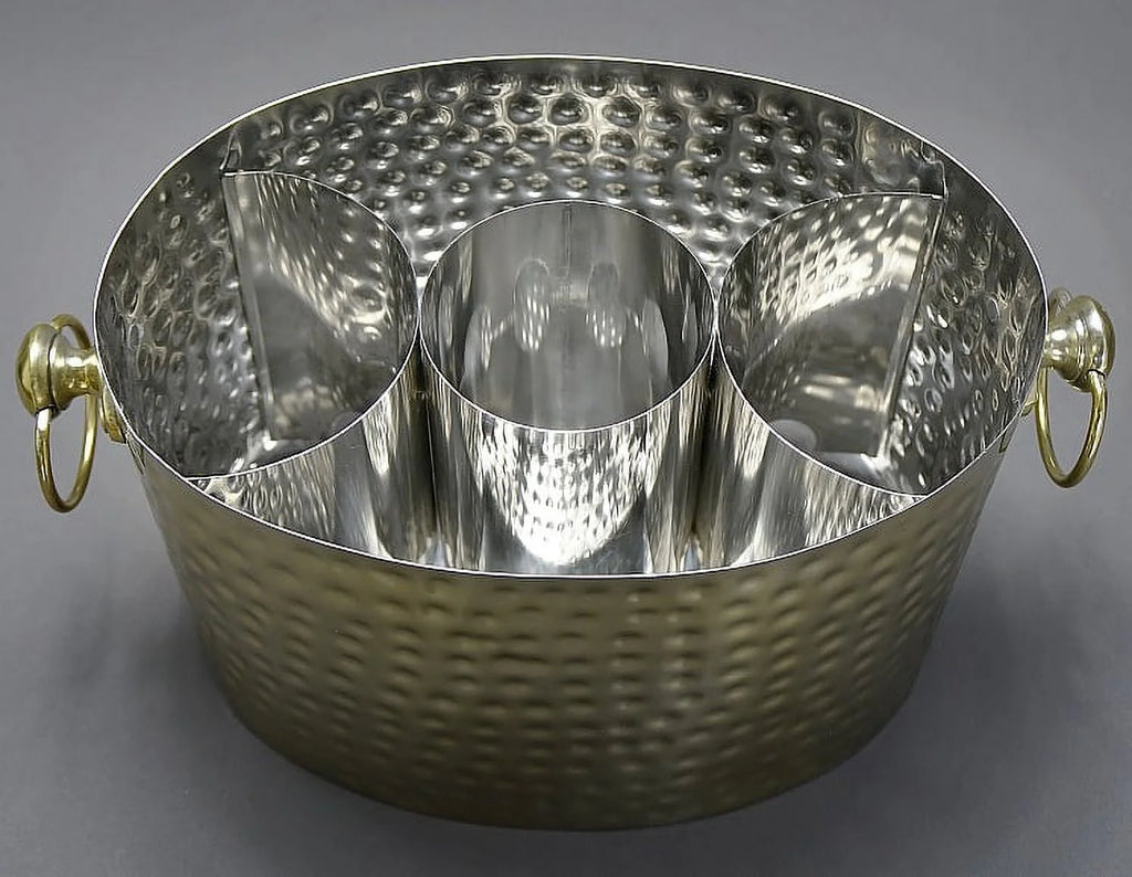 Brass 3 Bottle Wine Chiller F54418