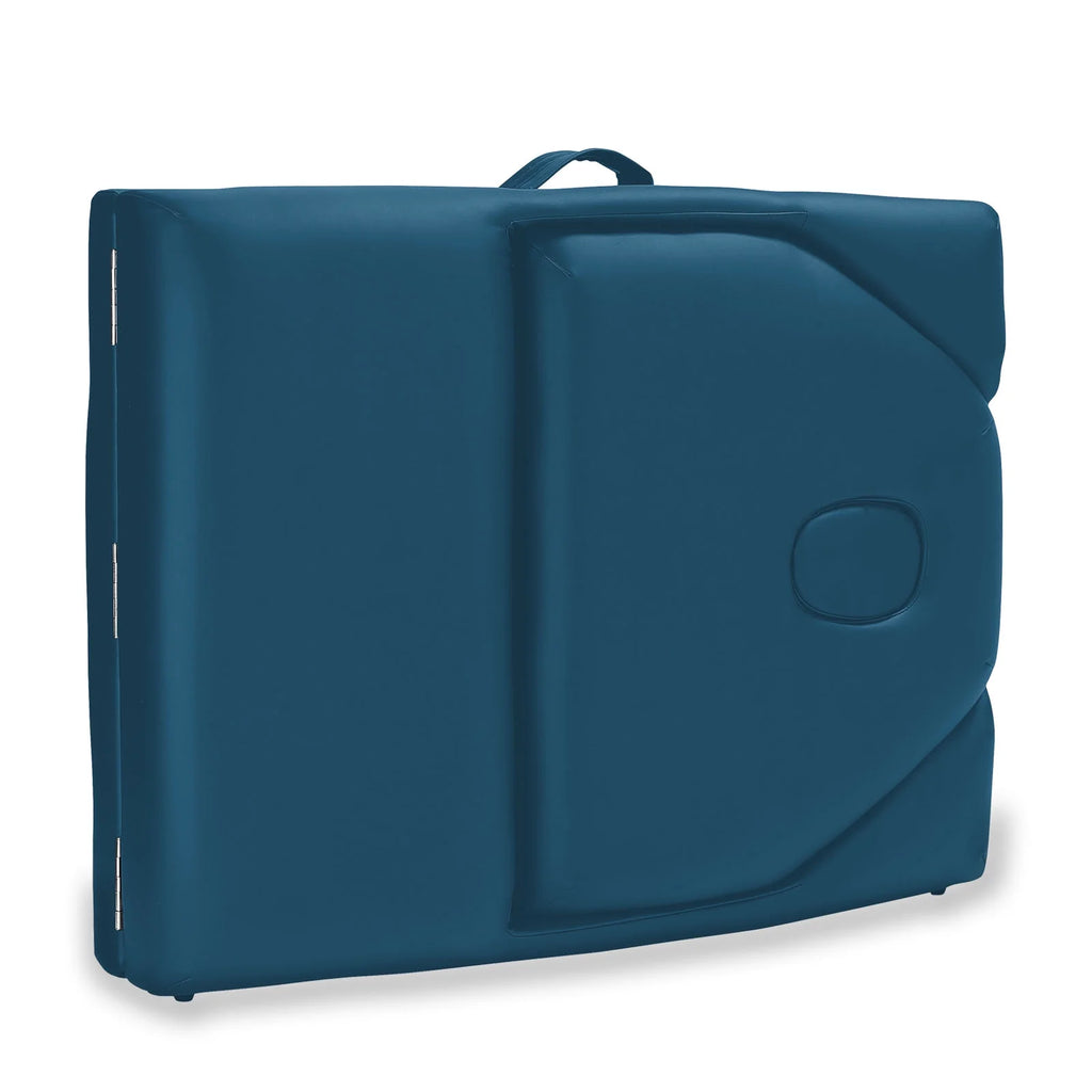 Blue Portable Massage Table with Backrest F644