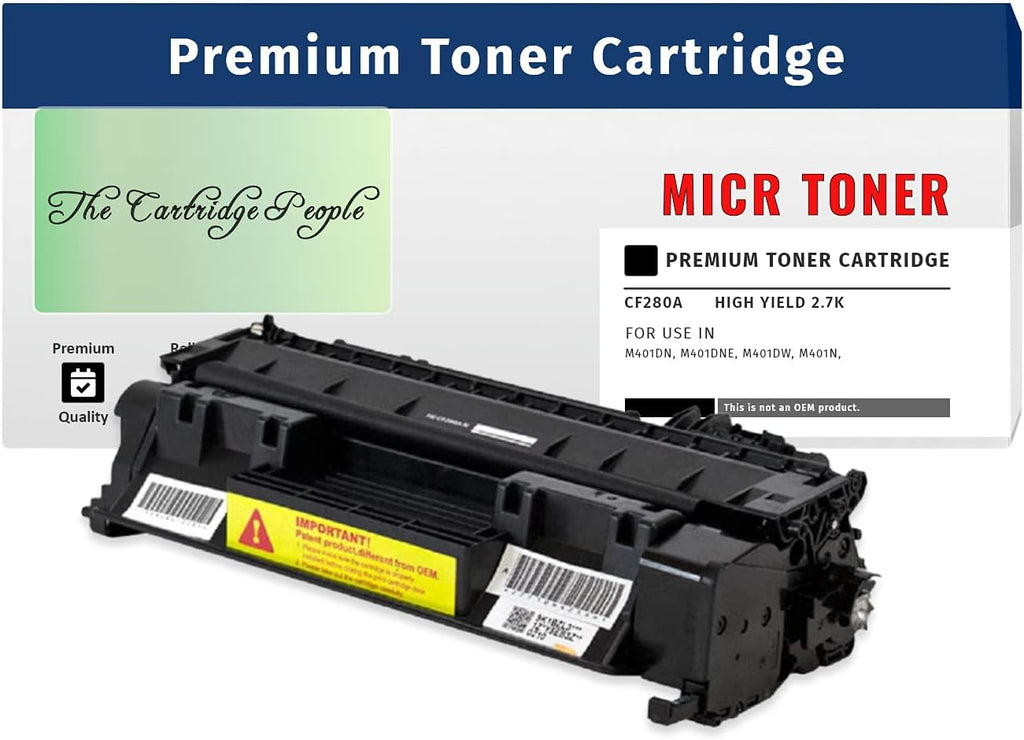 MICR Toner Cartridge for HP 80A, CF280A, 2.7k Z794045