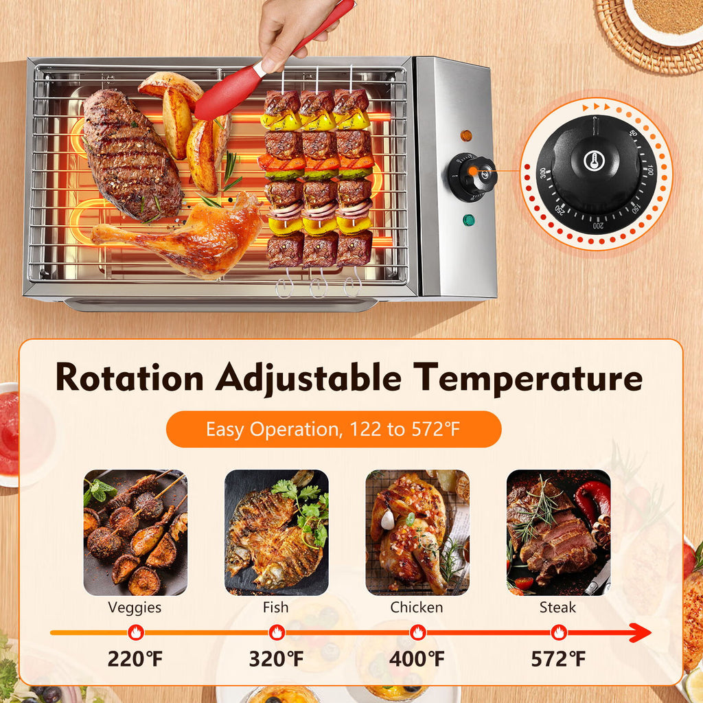 1800W Electric Grill Smokeless Barbecue Grill X236
