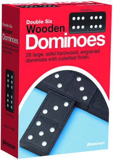 Double Six Wooden Dominoes U611