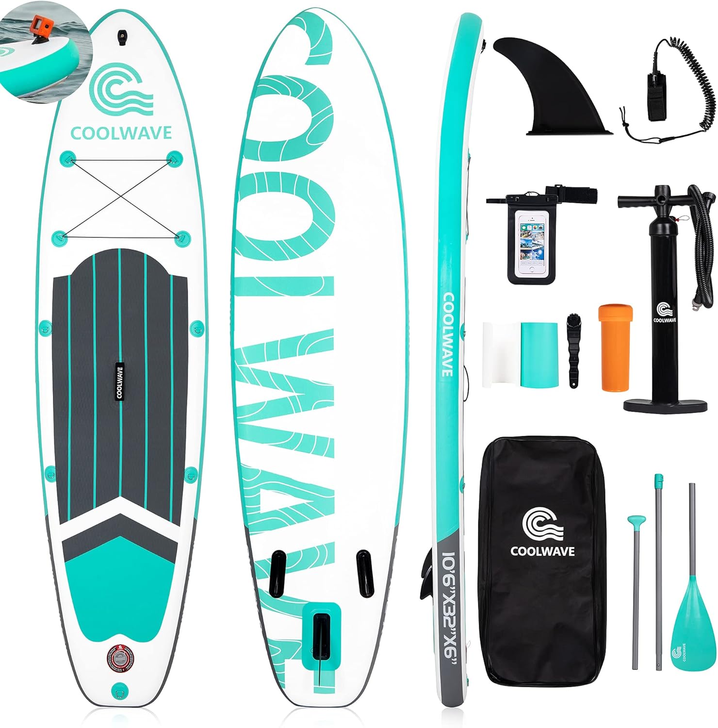 10'6 Inflatable Stand Up Paddle Board with Accessories M58321