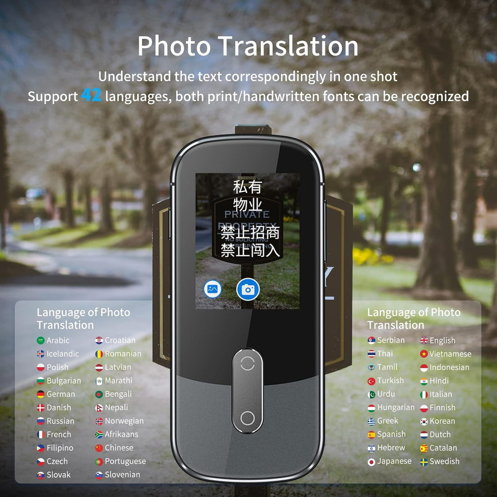 127 Language Voice Image Translator with Wi-Fi Hotspot Connection X550991