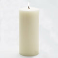 Pillar Candles Light Ivory 4 inch x 9 inch Set of 6 G2483