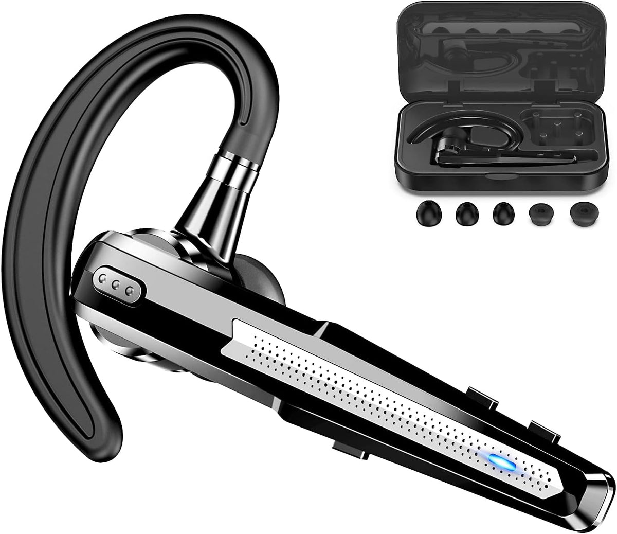Black Bluetooth Earpiece Headset, Pack of 2 U940861