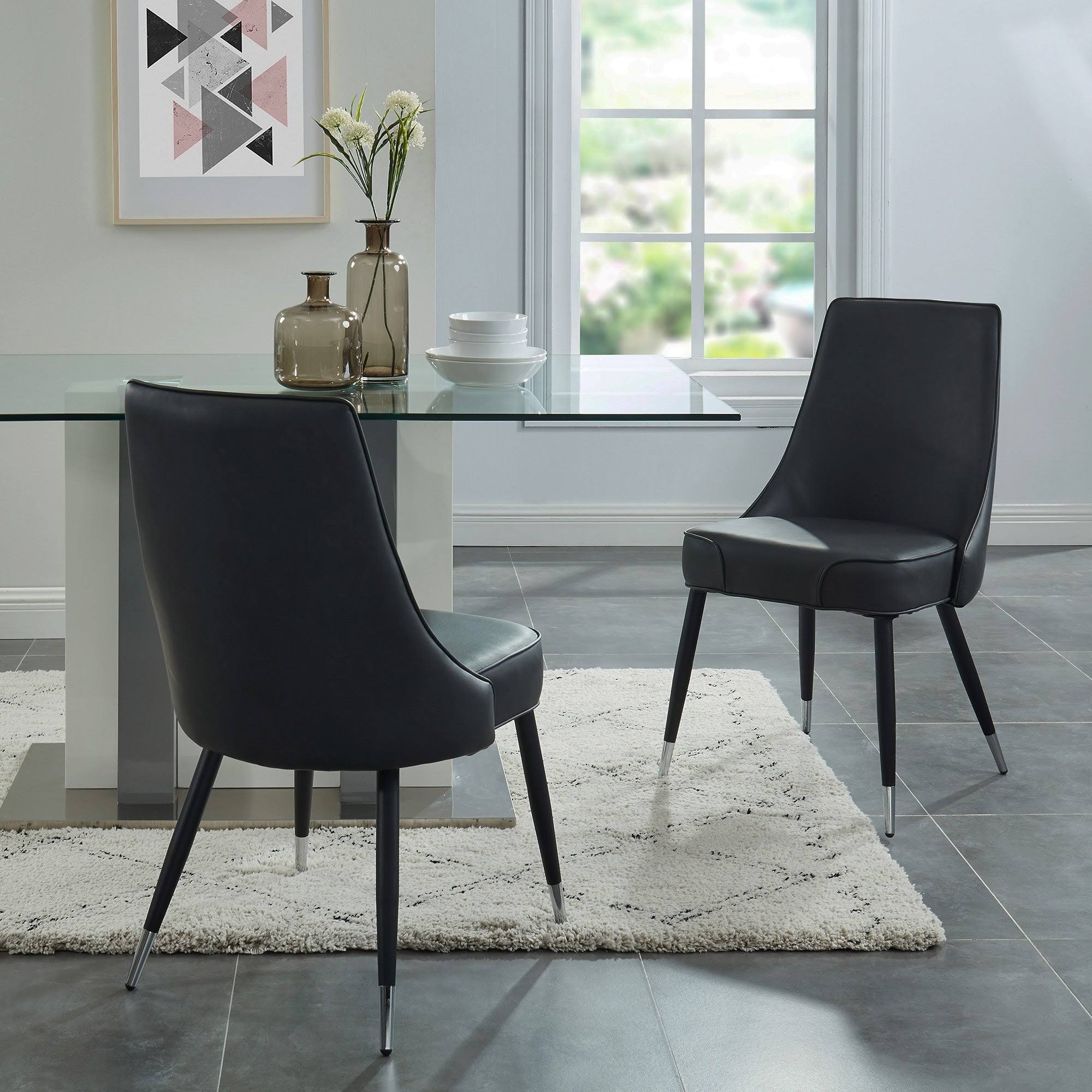 Grey Side Chair, Set of 2 P760