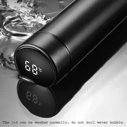 Black Steel 500 ml Water Bottle C286