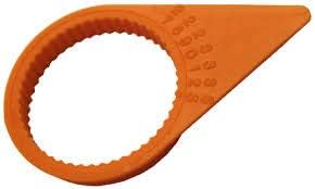 Orange 33mm Wheel Nut Indicator, QTY 100 C892
