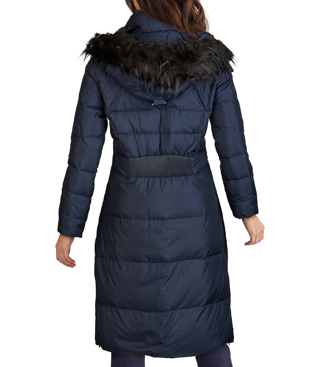 Faux Fur-Trim Puffer Coat Medium / Black G890474