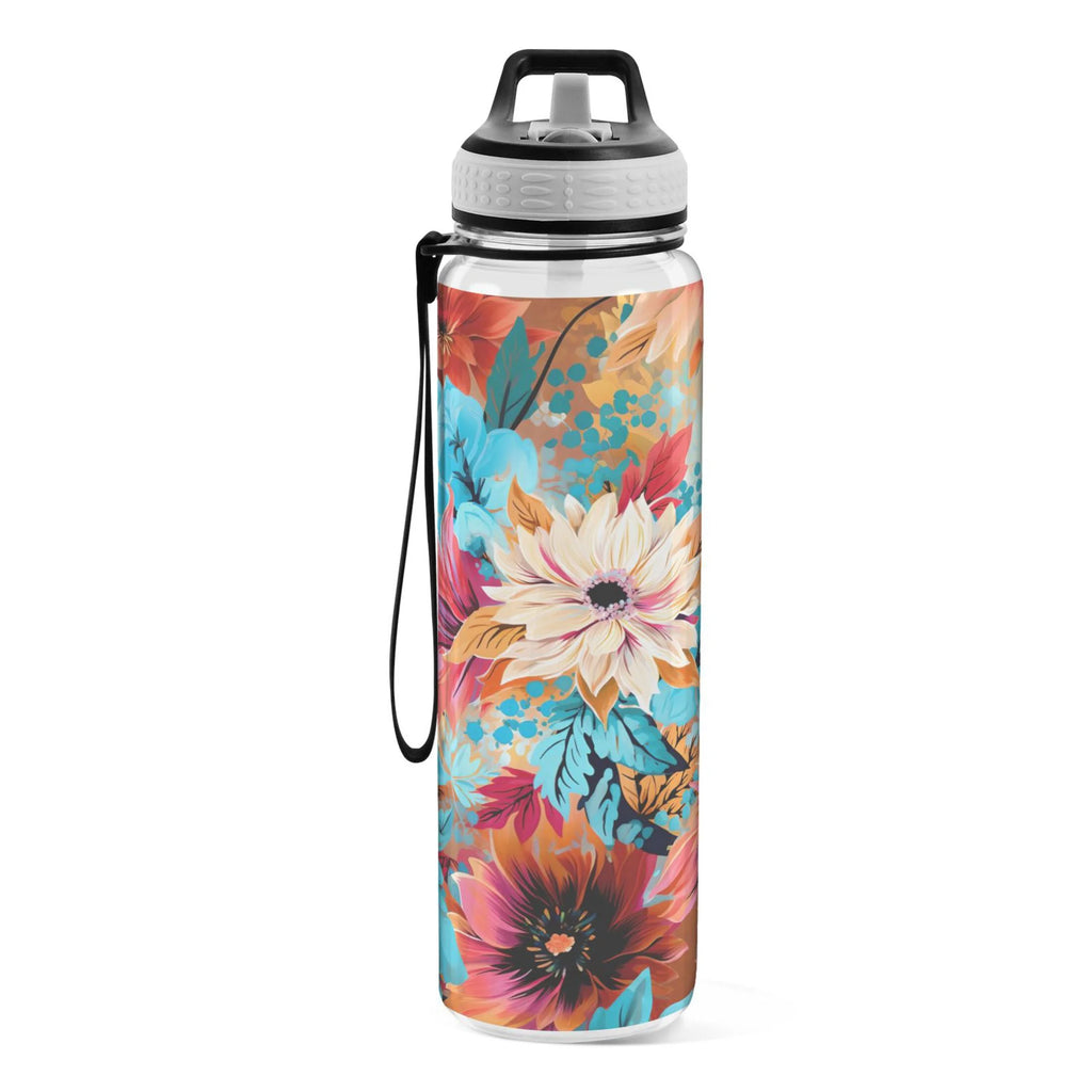 Blue and Pink 32oz Tritan Leakproof Water Bottle with Straw A8144