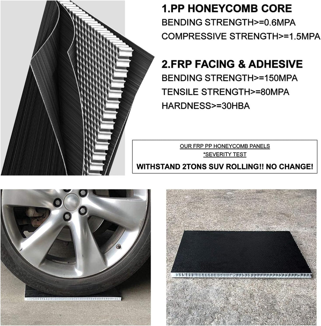 Black Hard Tri-Fold Truck Bed Tonneau Cover for Ford Ranger 5' Bed Z6650