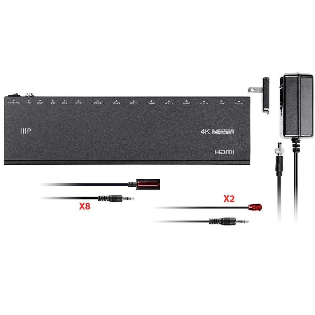 4K HDMI Splitter Extender with 8 Receivers H6857