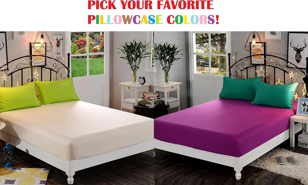 Fitted Sheet, Soft Microfiber, Pockets up to 16" Deep E83400