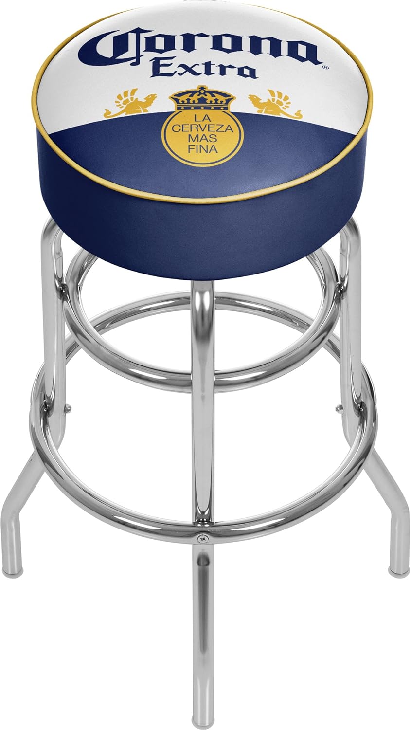 Chrome Padded Bar Stool with Swivel O550