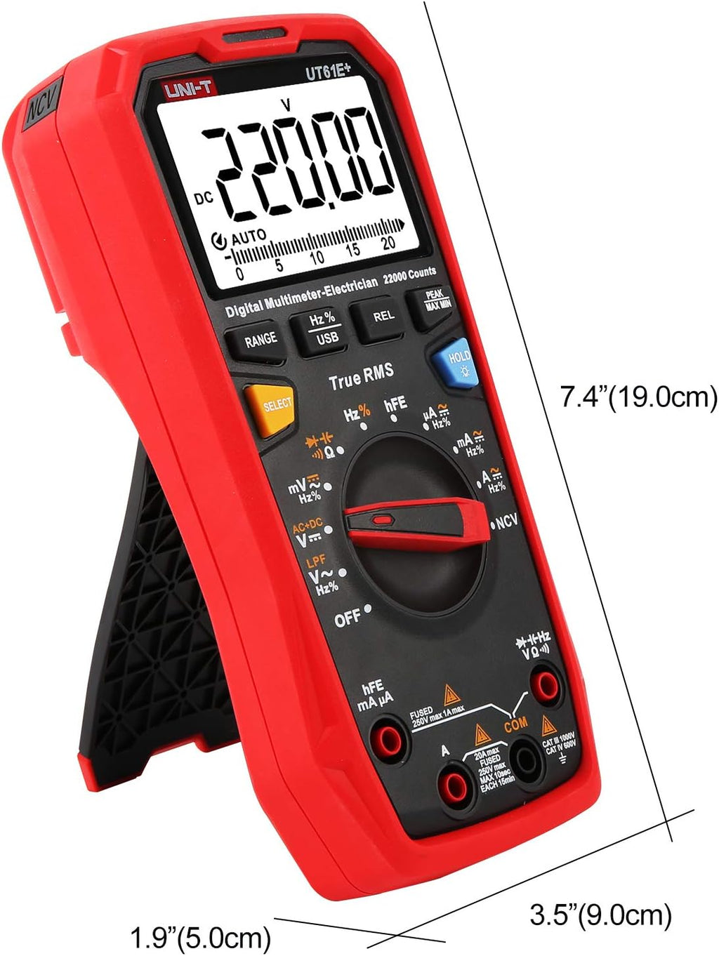 UT61E Plus Digital Multimeter 22000 Counts True RMS 1000V NCV K336032