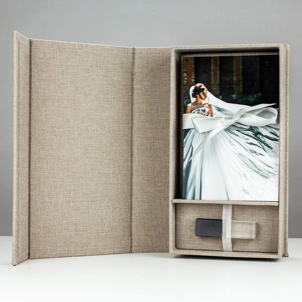 Light Gray Photo/USB Box 5"x7" 8GB USB Pack of 2 S439