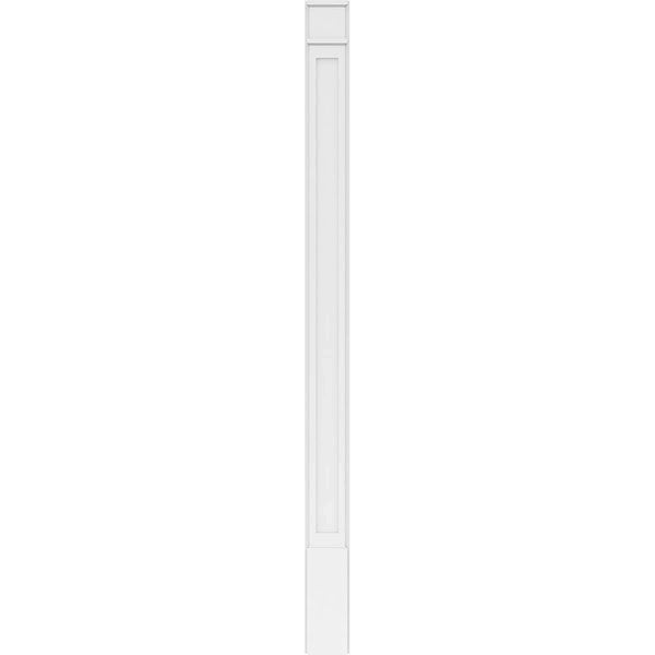 Flat Panel PVC Pilaster with Decorative Capital and Base (Pair) Z345