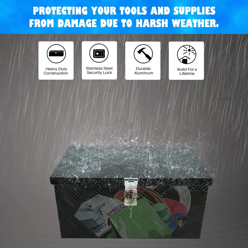 Aluminum Pickup Truck Tool Box with Tread Pattern J391700