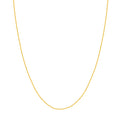 18K Yellow Gold 1.05mm Round Wheat Chain Necklace with Lobster Lock V758208