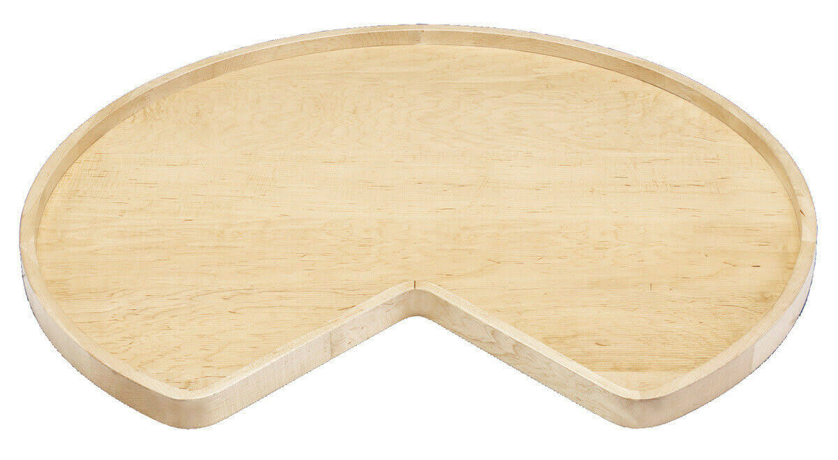 28x22 Wood Kidney Lazy Susan Shelf T522577