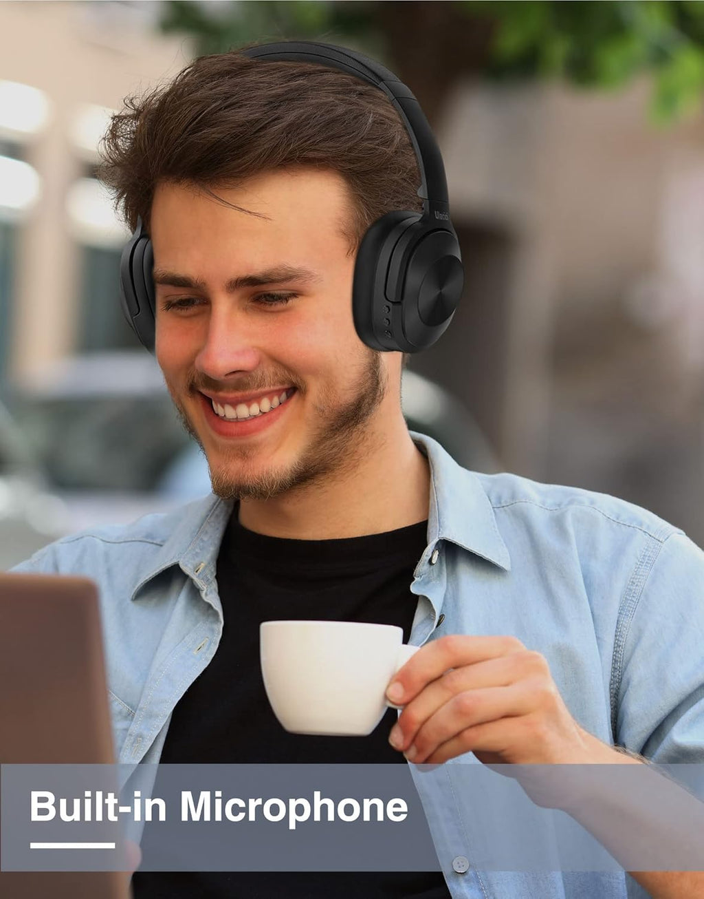 Wireless Bluetooth Noise Cancelling Headphones with Mic 30 Hours Playtime P6031
