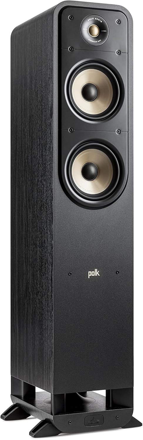 Walnut Tower Speaker with 1" Tweeter & 2 6.5" Woofers G604