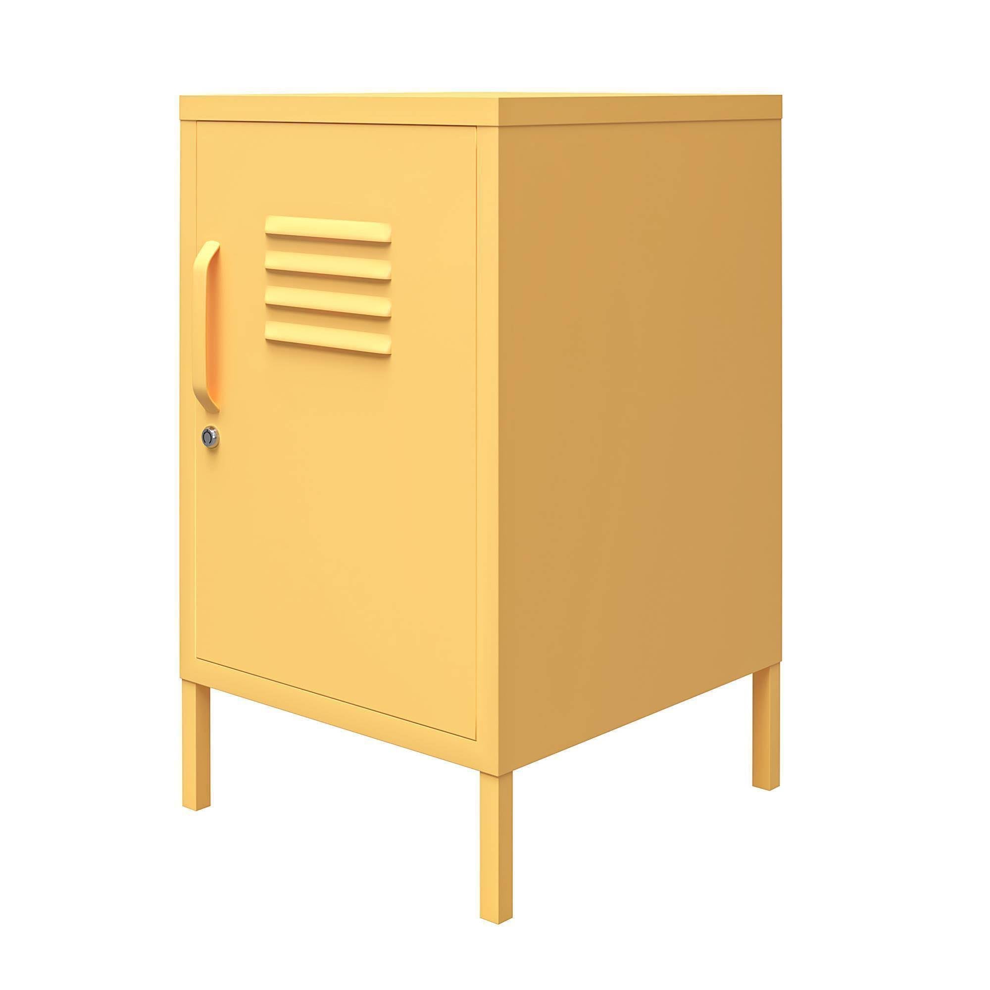Yellow Metal Locker End Table A846010