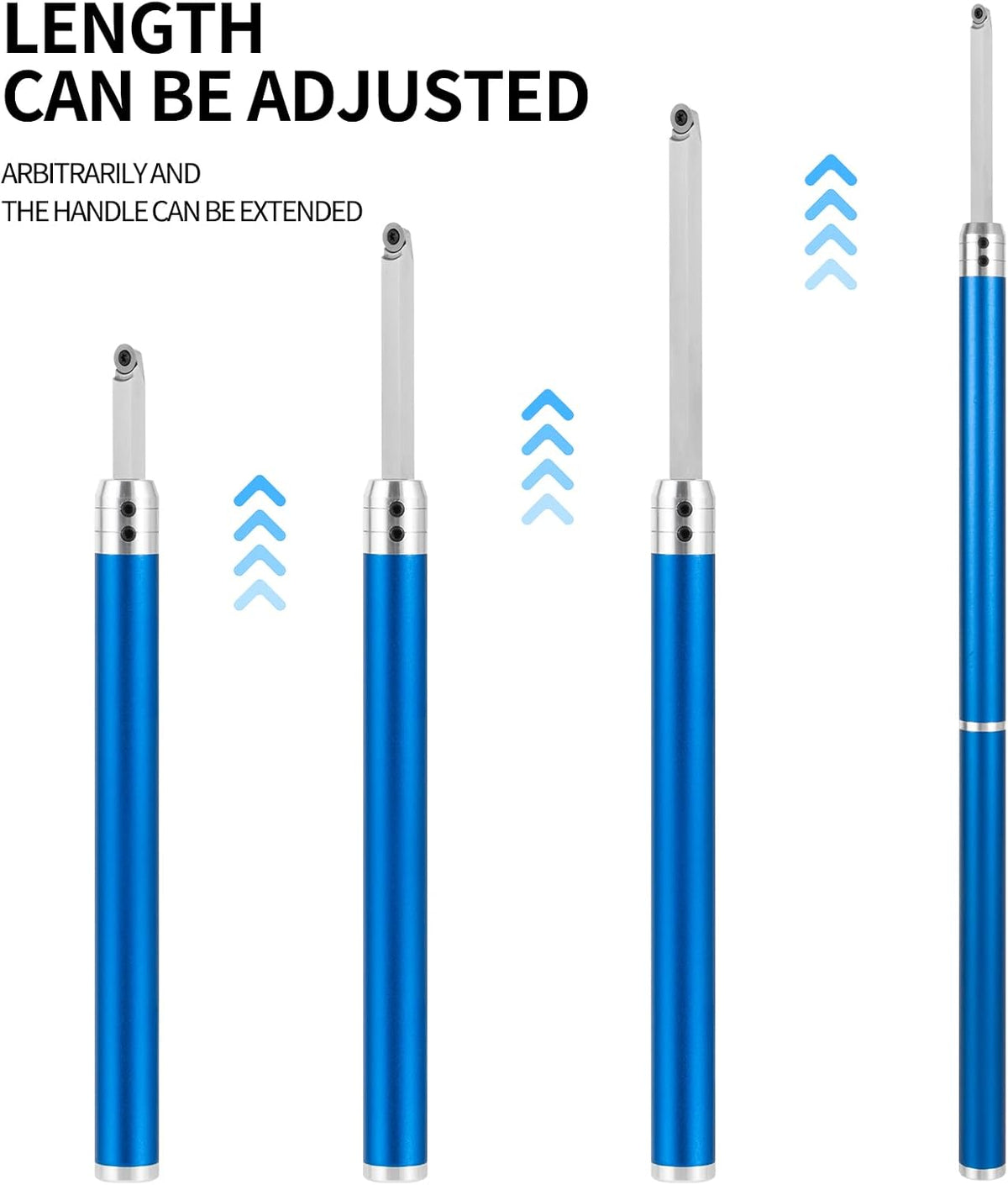 Carbide Wood Turning Tools with Aluminum Alloy Grip T38955