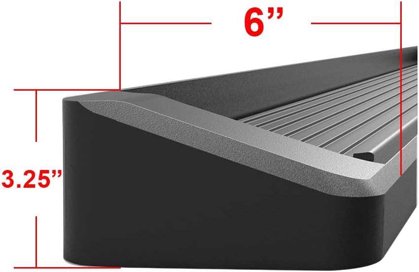 6in Black Running Boards D479585
