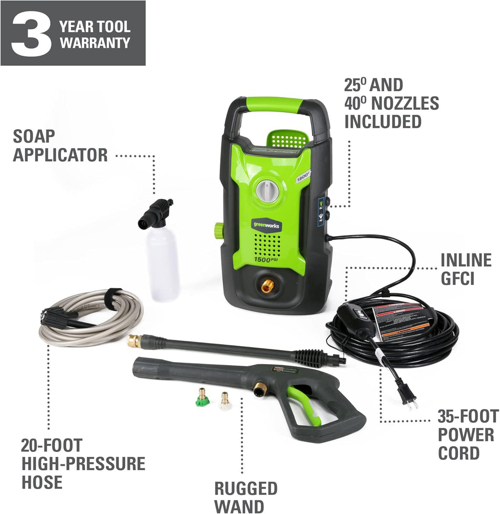 1500 PSI 1.2 GPM Pressure Washer R61382