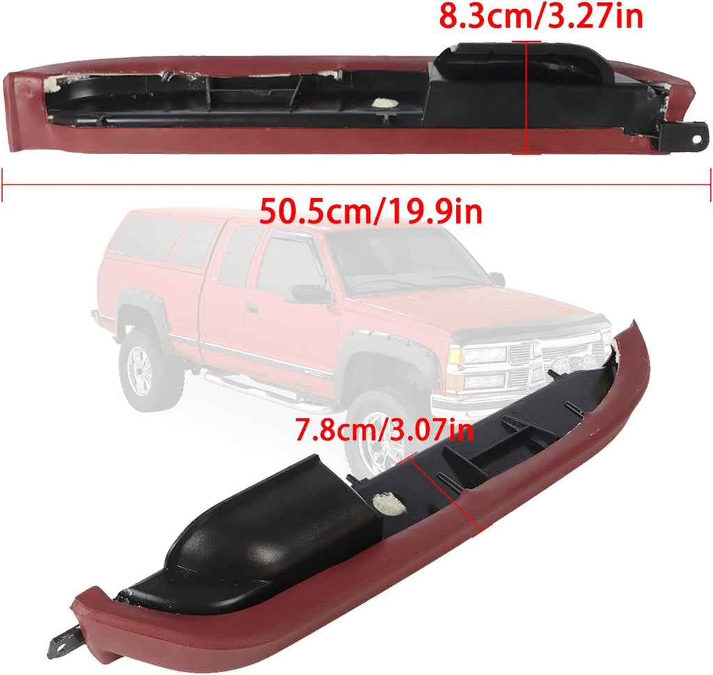 Front Driver Side Door Armrest (Red) Pack of 2 M647664