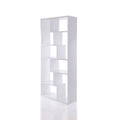 White 6 Shelf Rectangular Cube Bookshelf T150