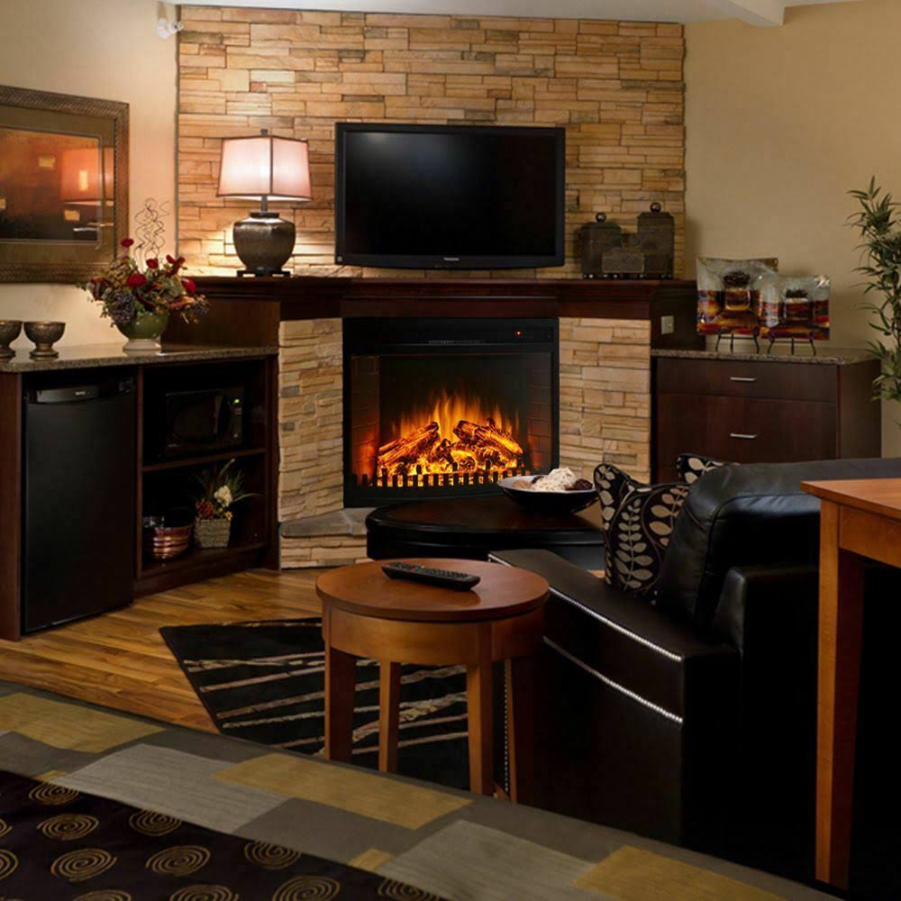 Curved Ventless Electric Fireplace Insert R597