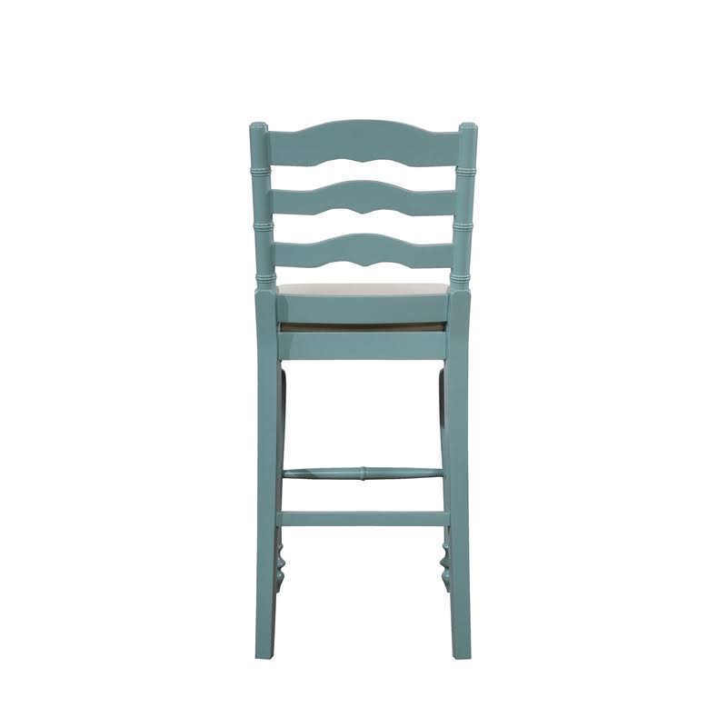 Blue Wood Bar Stool U31197