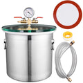 5 Gallon Stainless Steel Vacuum Chamber with Tempered Glass Lid J291037