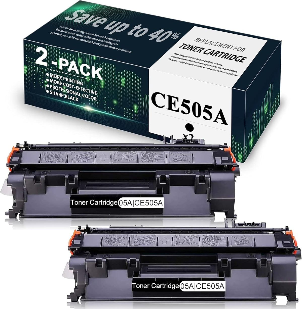 2 Pack Black Toner Cartridge L294