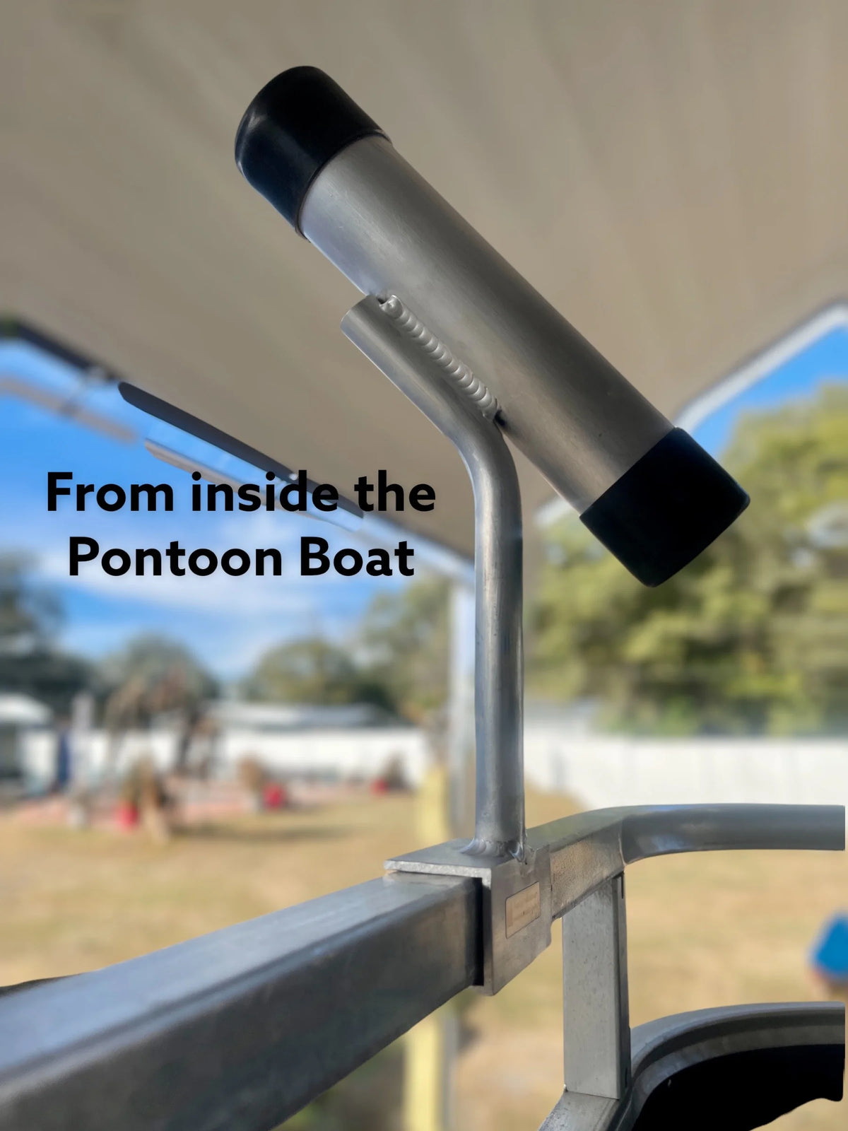 Left Angle Pontoon Boat Fishing Rod Holder L76944