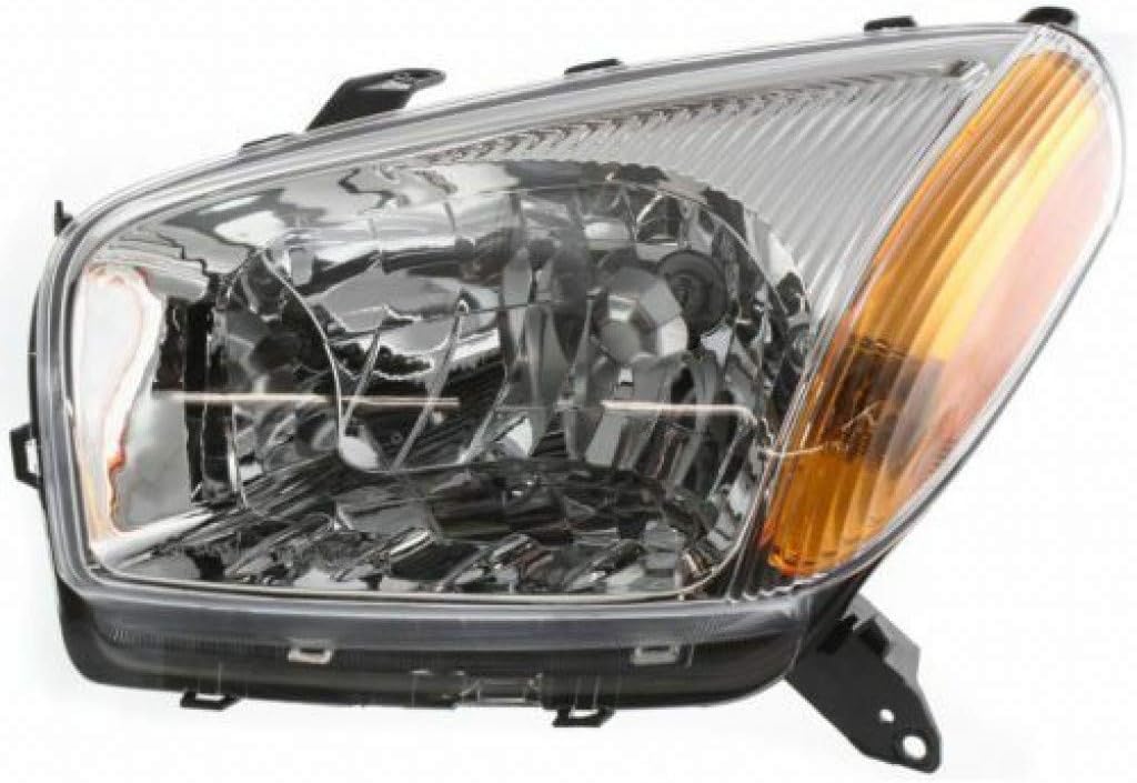 Chrome Bezel Headlight Assembly for Toyota RAV4 2001-2003 Passenger Side L6964