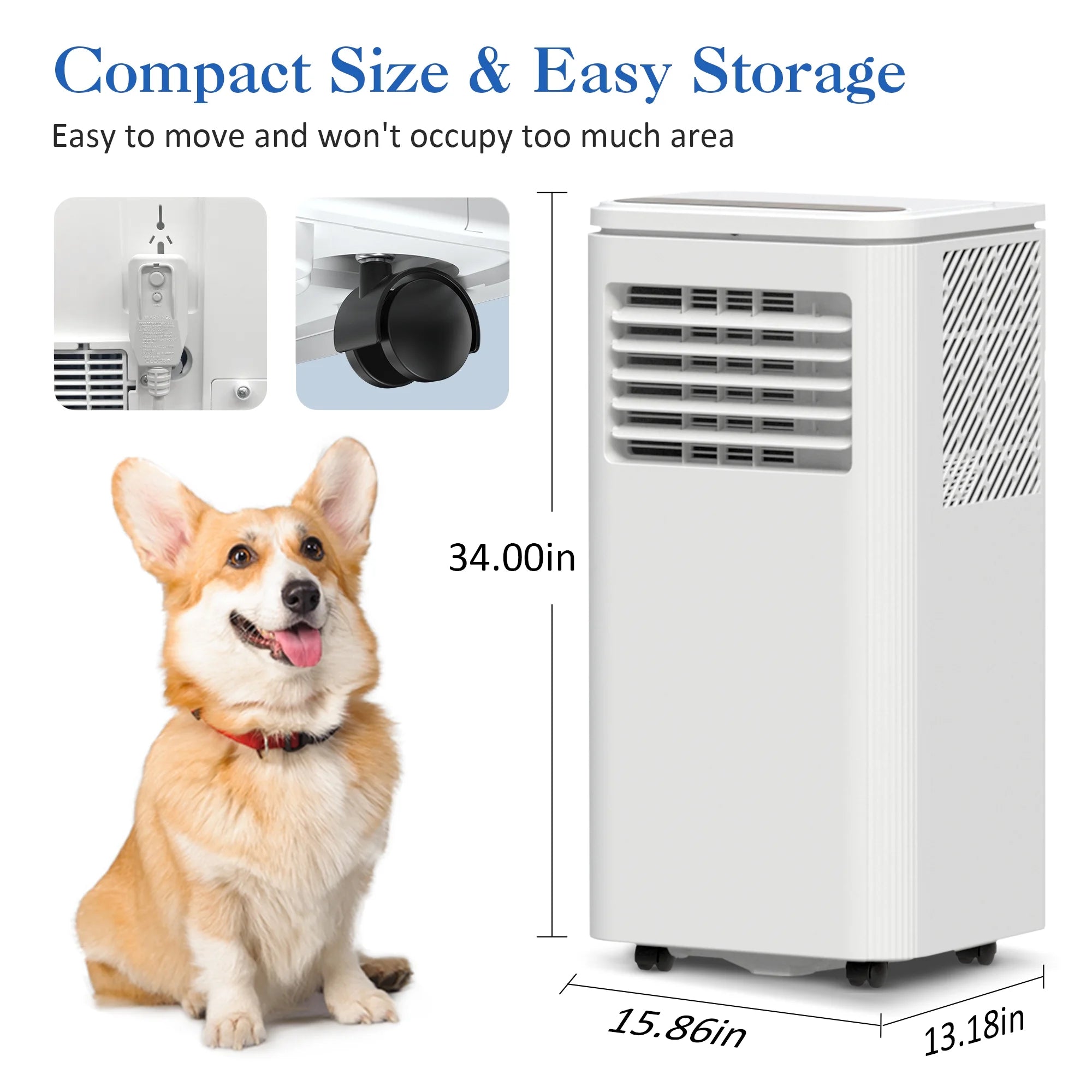 Portable Air Conditioner 8000 BTU White K860