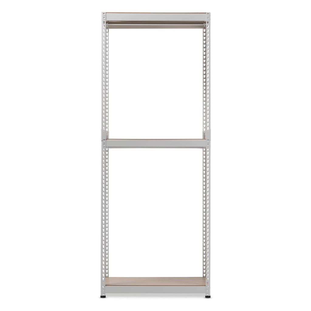 White Metal 3-Shelf Closet Storage Organizer G53612