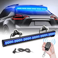 27 Inch 6 Panel LED Strobe Light Bar with Wireless Remote Control (Blue/Amber) Pack of 2 B744