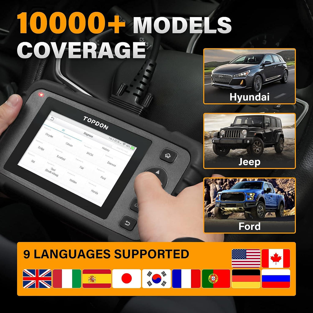 OBD2 Scanner with 5.0" Touchscreen S3402