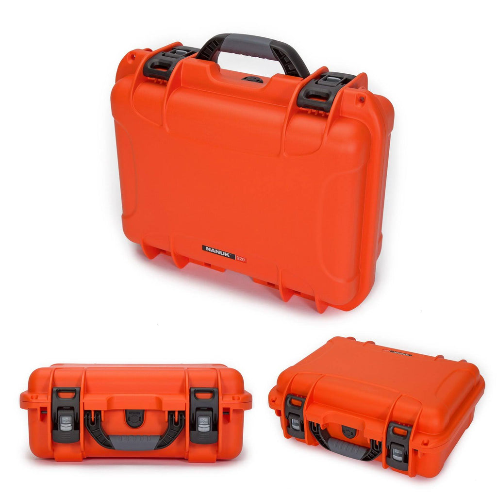 Orange Waterproof Hard Case with Custom Foam Insert W6586