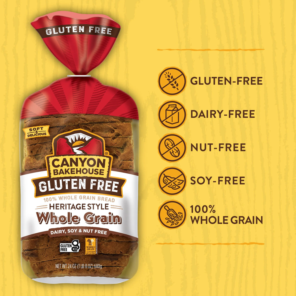 Gluten Free Whole Grain Bread, 24 oz Loaf I2698