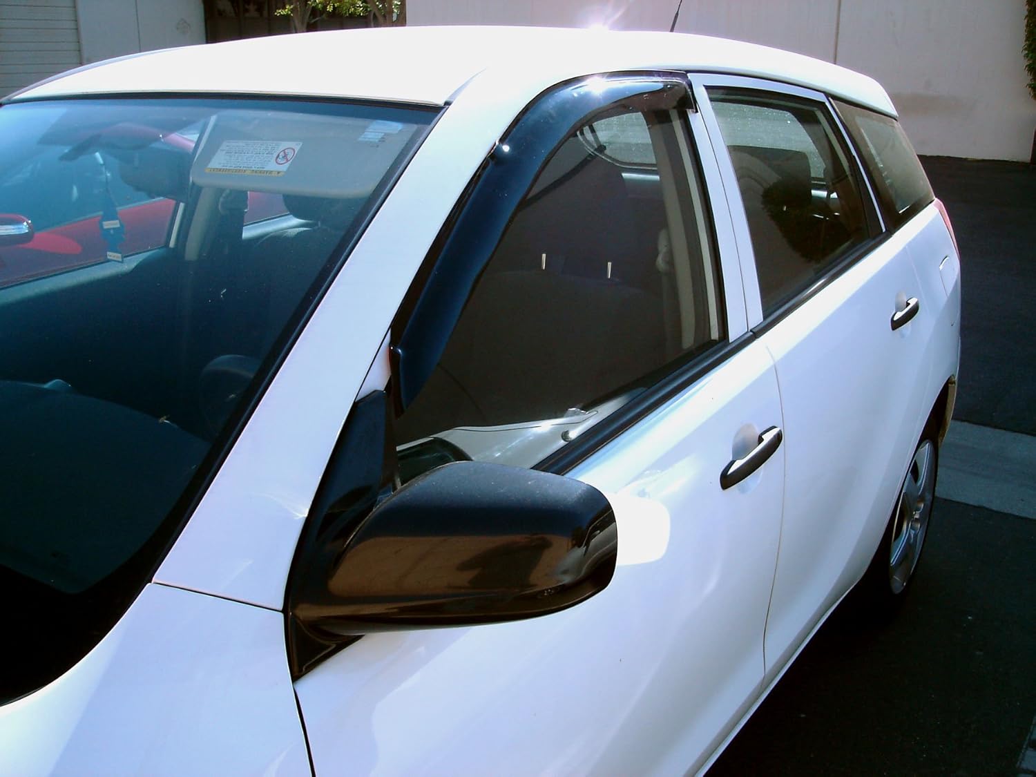 4 Pcs Dark Smoke Window Visor Deflector Rain Guard U72870
