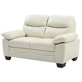 Faux Leather Loveseat in Pearl B368072