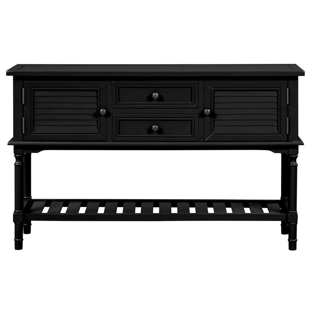 Light Green Console Table with 2 Drawers and 2 Cabinets G873136